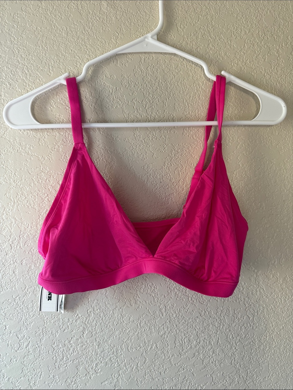 Pink Wireless Triangle Bralette